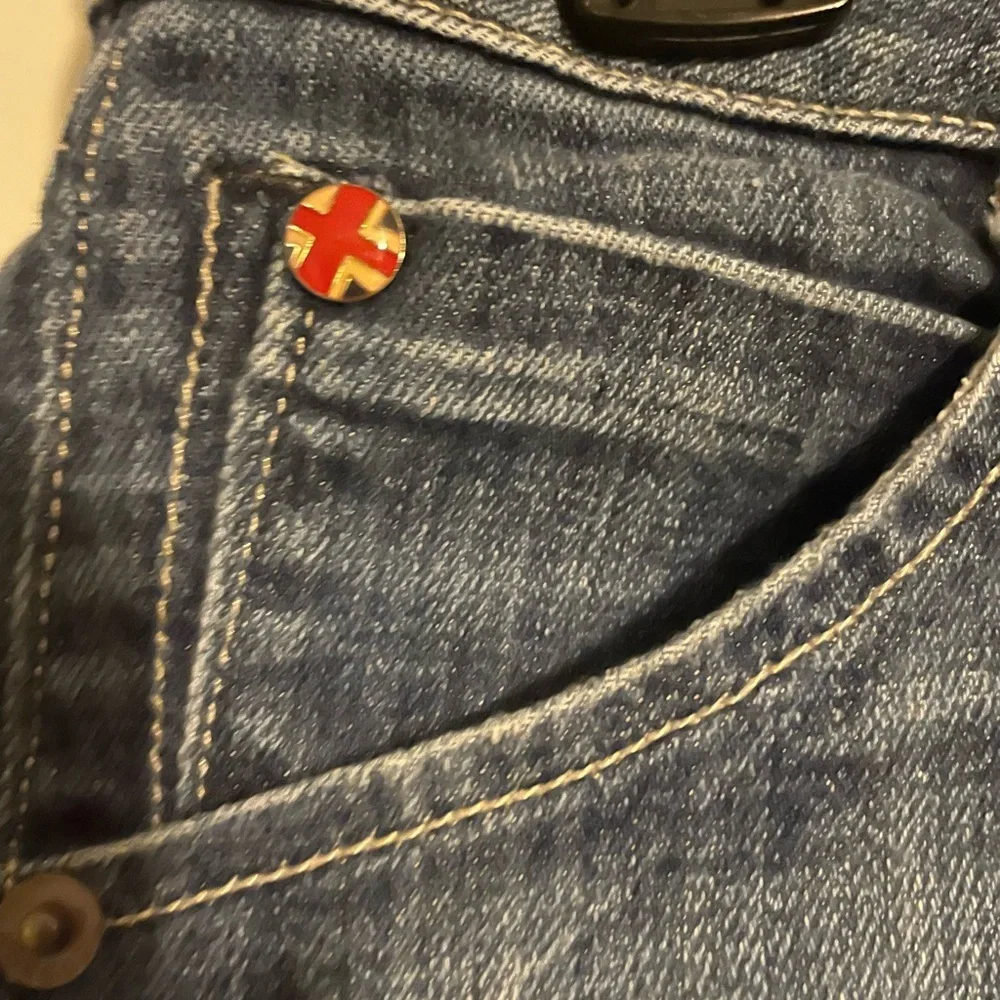 Hudson Jeans Dark Blue Women's Jean Shorts - Picture 5 of 6